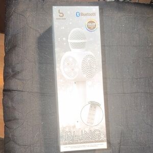 White LED Wireless Blinged out LED 🎤 Microphone Speaker